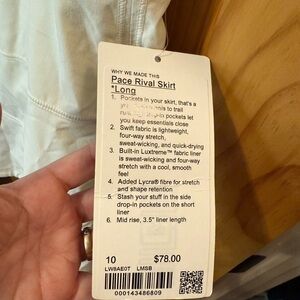 White Pace Rival Skirt